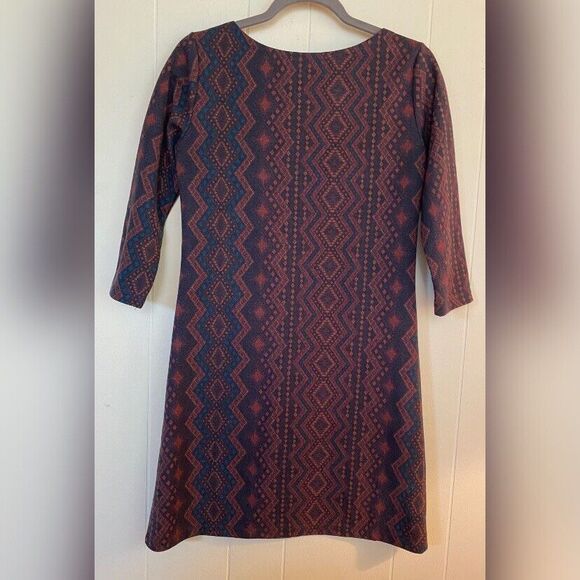 Mudo Collection Dress Women’s Small (36) Brown Multicolored Southwestern Boho - Picture 2 of 5